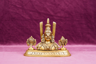 Tirupati Venkateshwara Balaji Brass Bust Idol